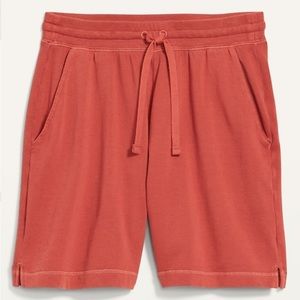High waisted coral shorts